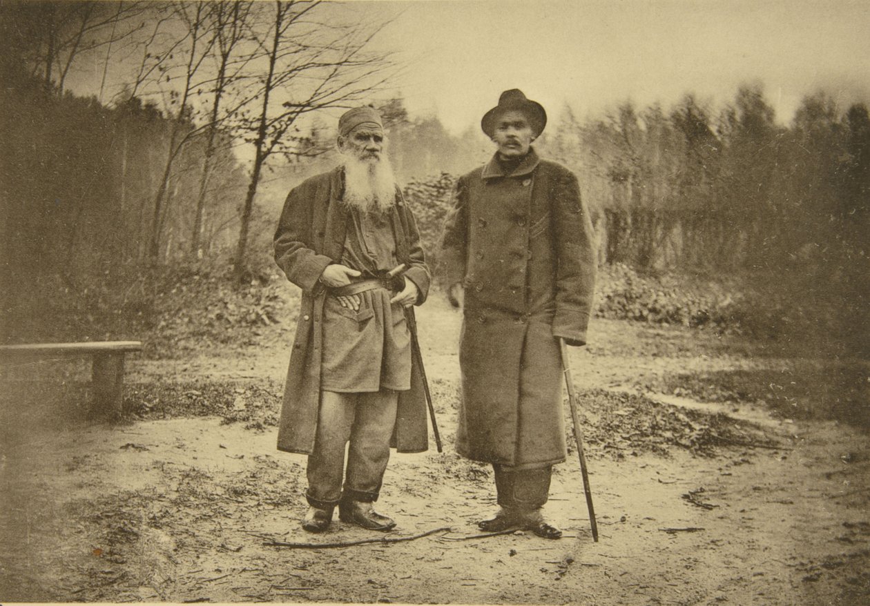 Leo Tolstoy a autor Maxim Gorkij od Sophia Andreevna Tolstaya