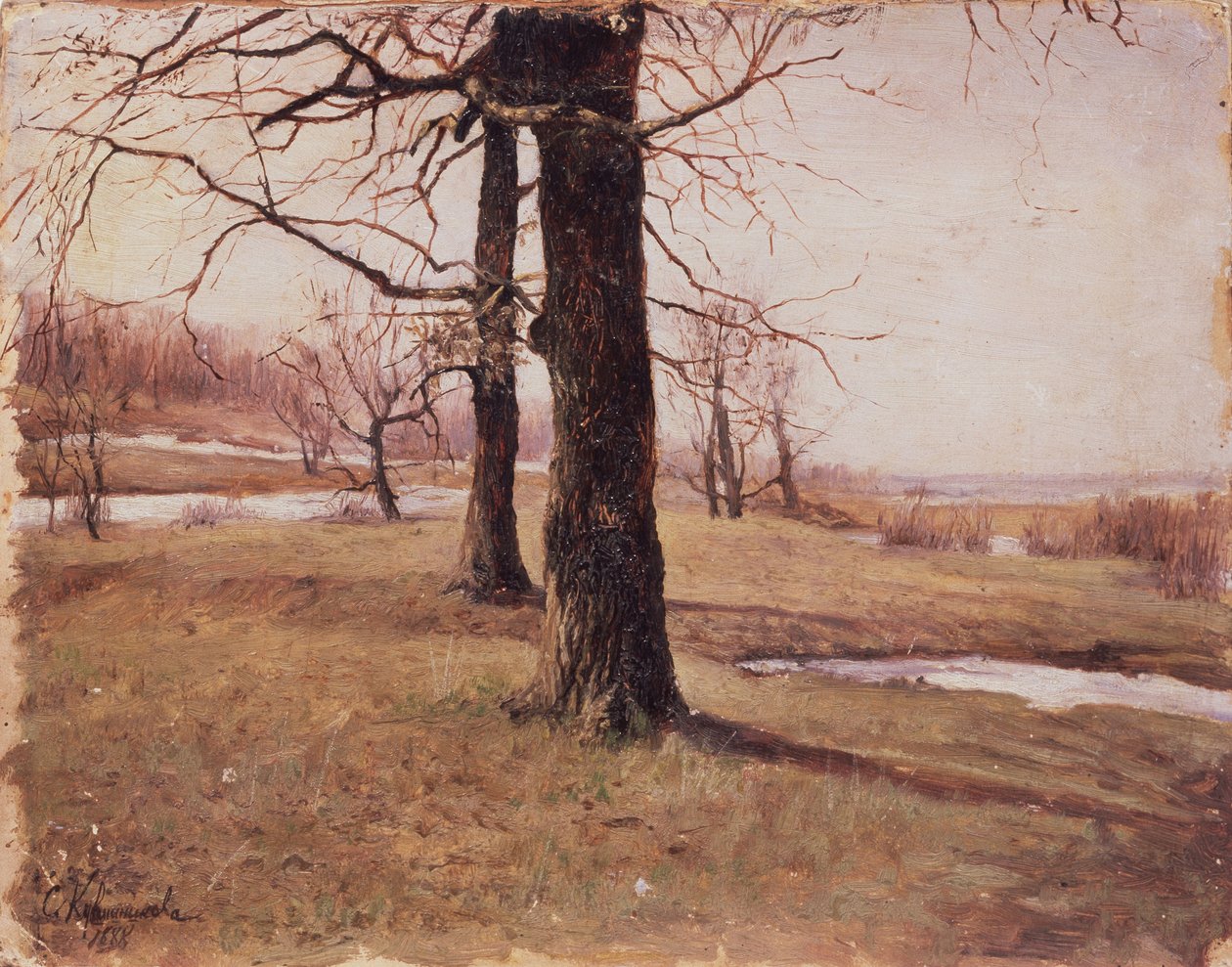 Jarní krajina, 1888 od Sophia Petrovna Kuvshinnikova