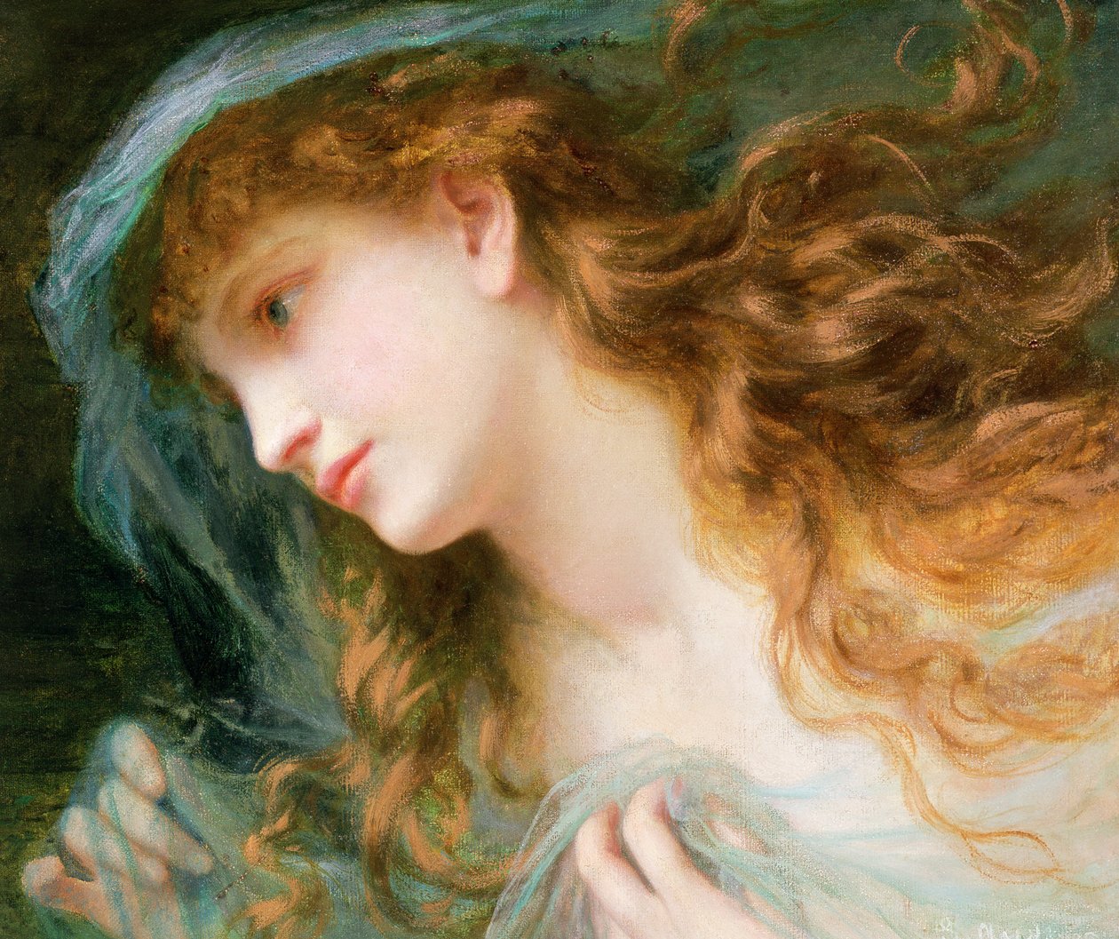Hlava nymfy od Sophie Gengembre Anderson