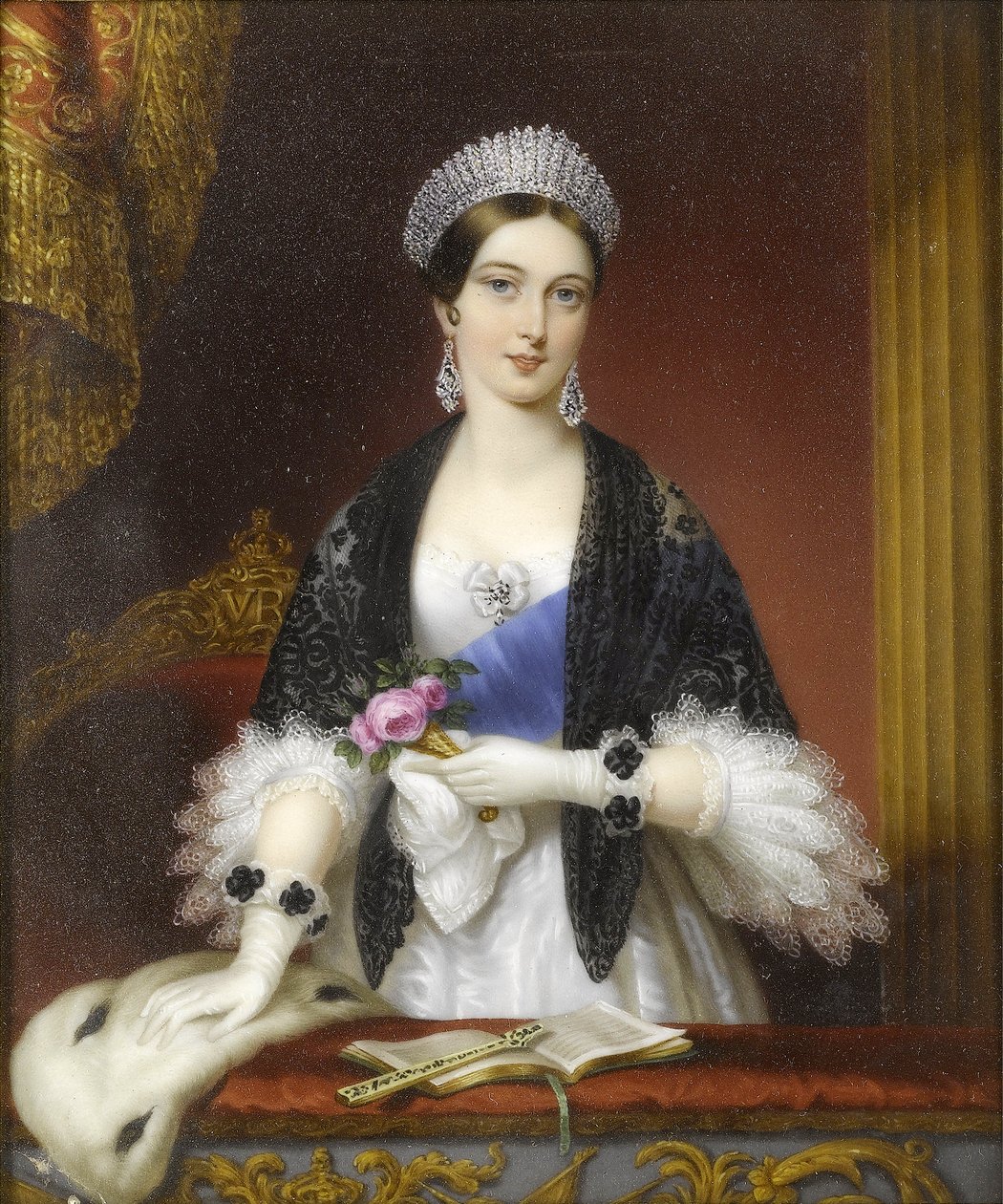 Královna Viktorie v Royal Box v divadle Drury Lane v listopadu 1837 - Lienard, Sophie od Sophie Lienard
