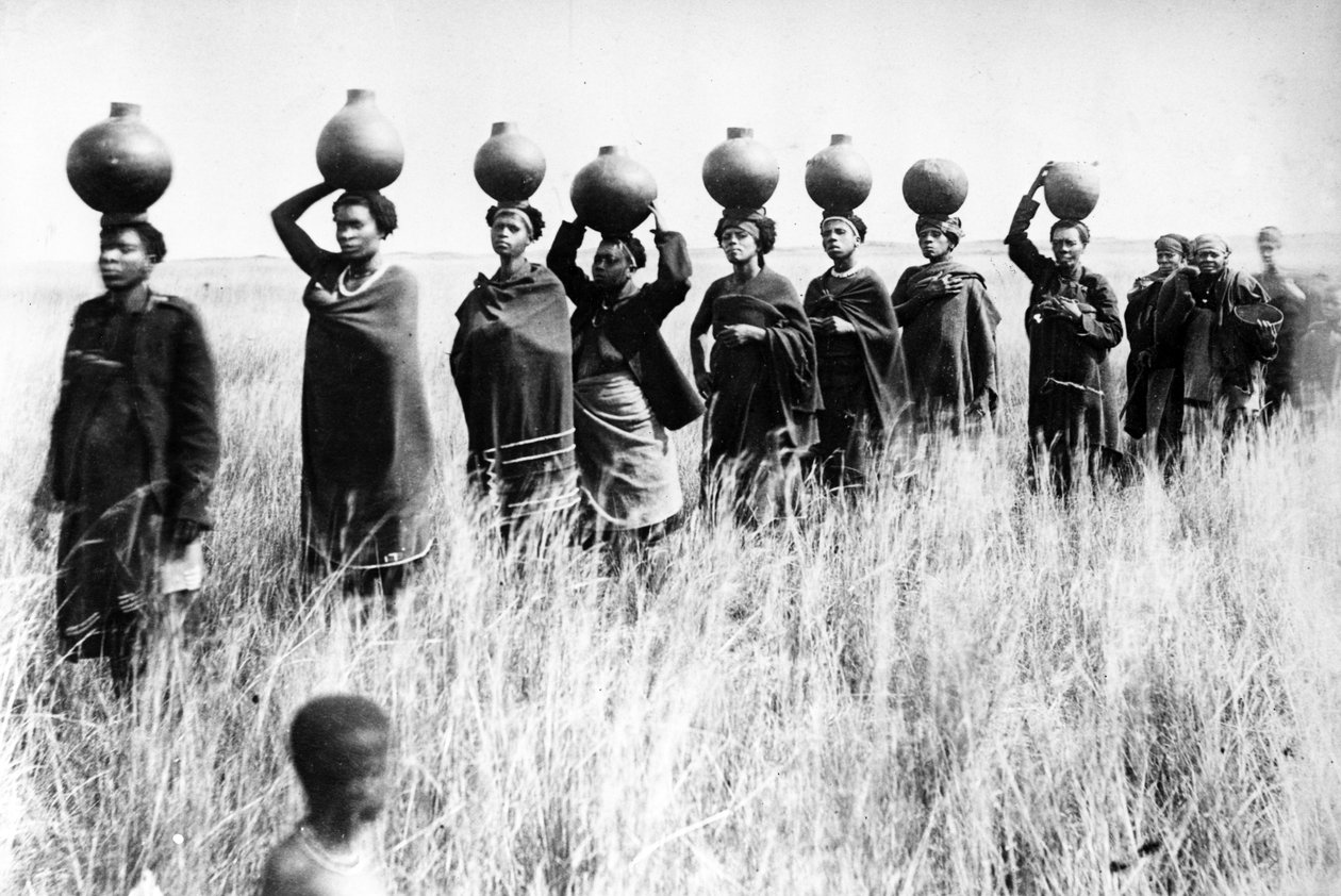Přivedení Jyuala do města, kolem roku 1895 od South African Photographer