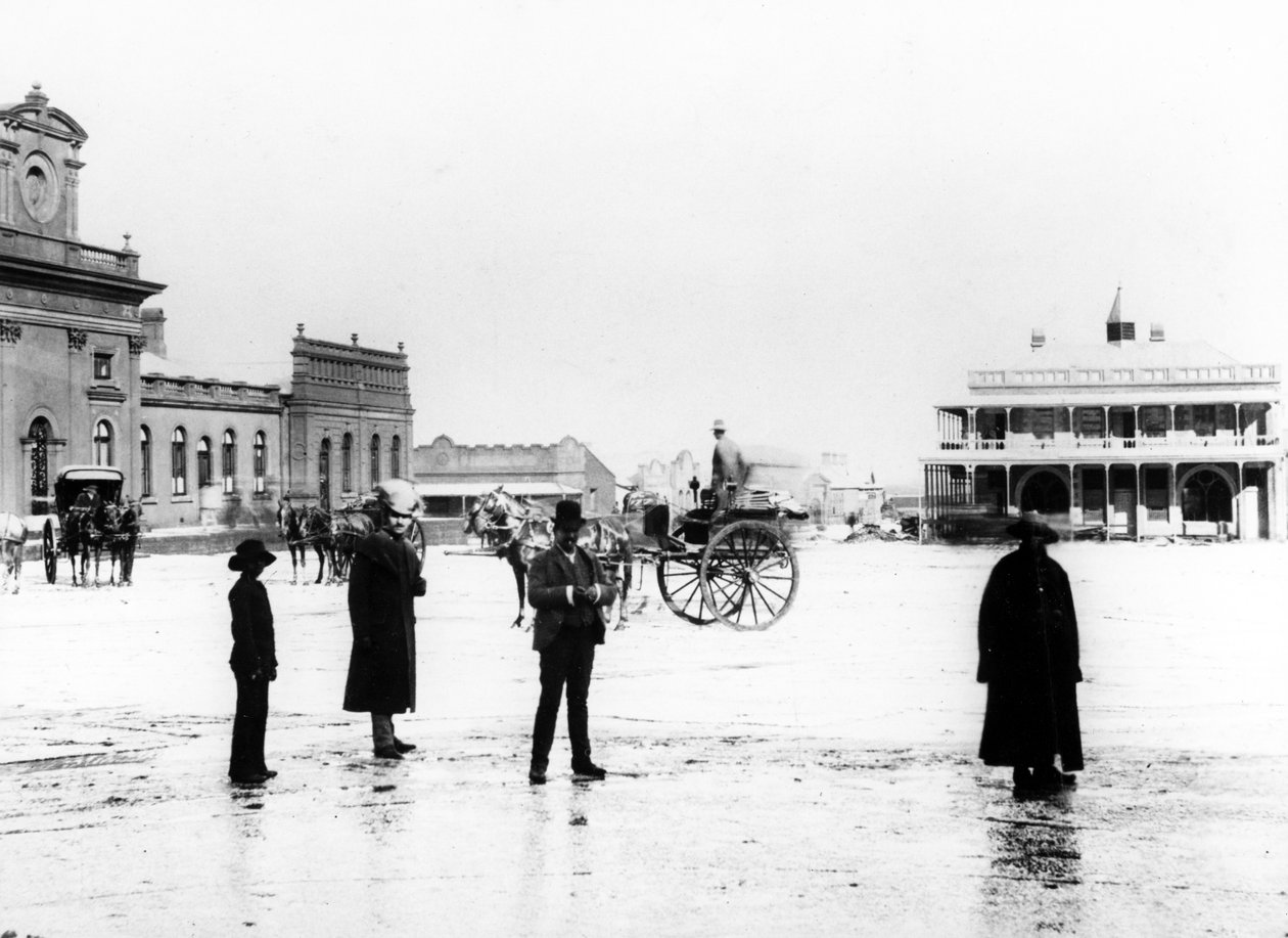 Tržní náměstí, Johannesburg, cca 1895 od South African Photographer