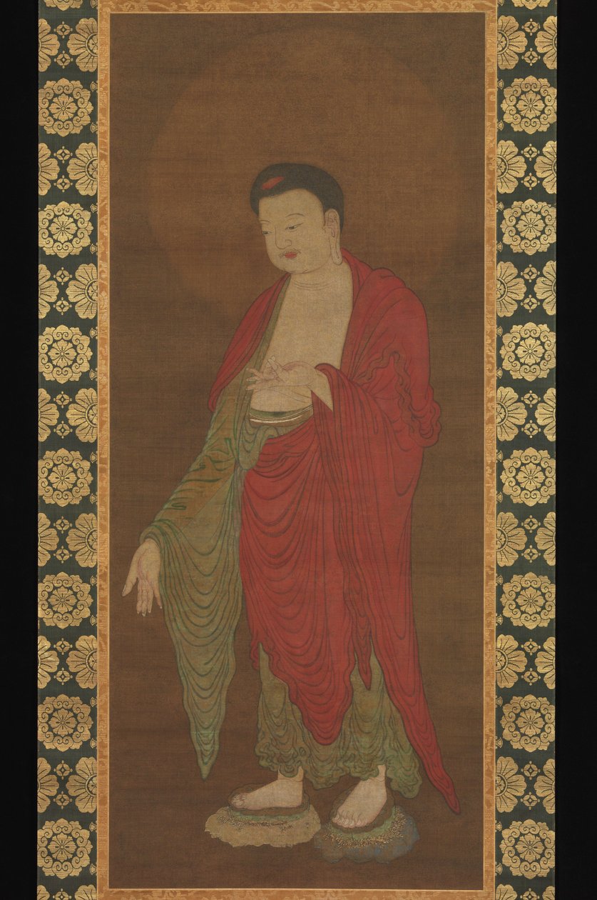 Buddha Amitabha sestupující ze své čisté země od Southern Song Dynasty Chinese School