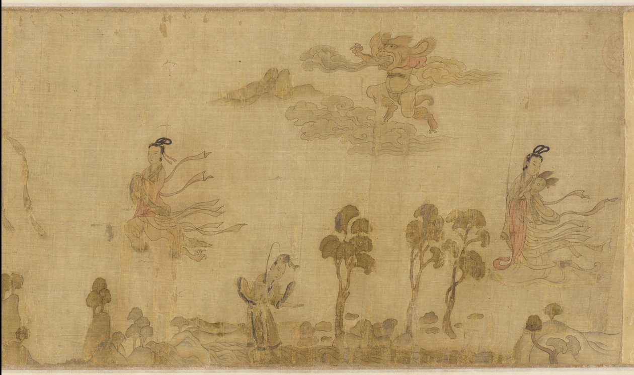 Nymfa řeky Luo, polovina 12. až polovina 13. století od Southern Song Dynasty Chinese School