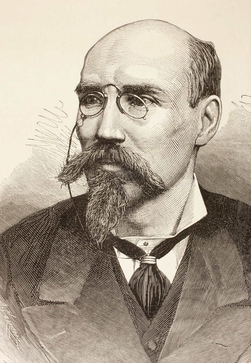 Jose Echegaray y Eizaguirre, z knihy "La Ilustracion Espanola y Americana" z roku 1881 od Spanish School