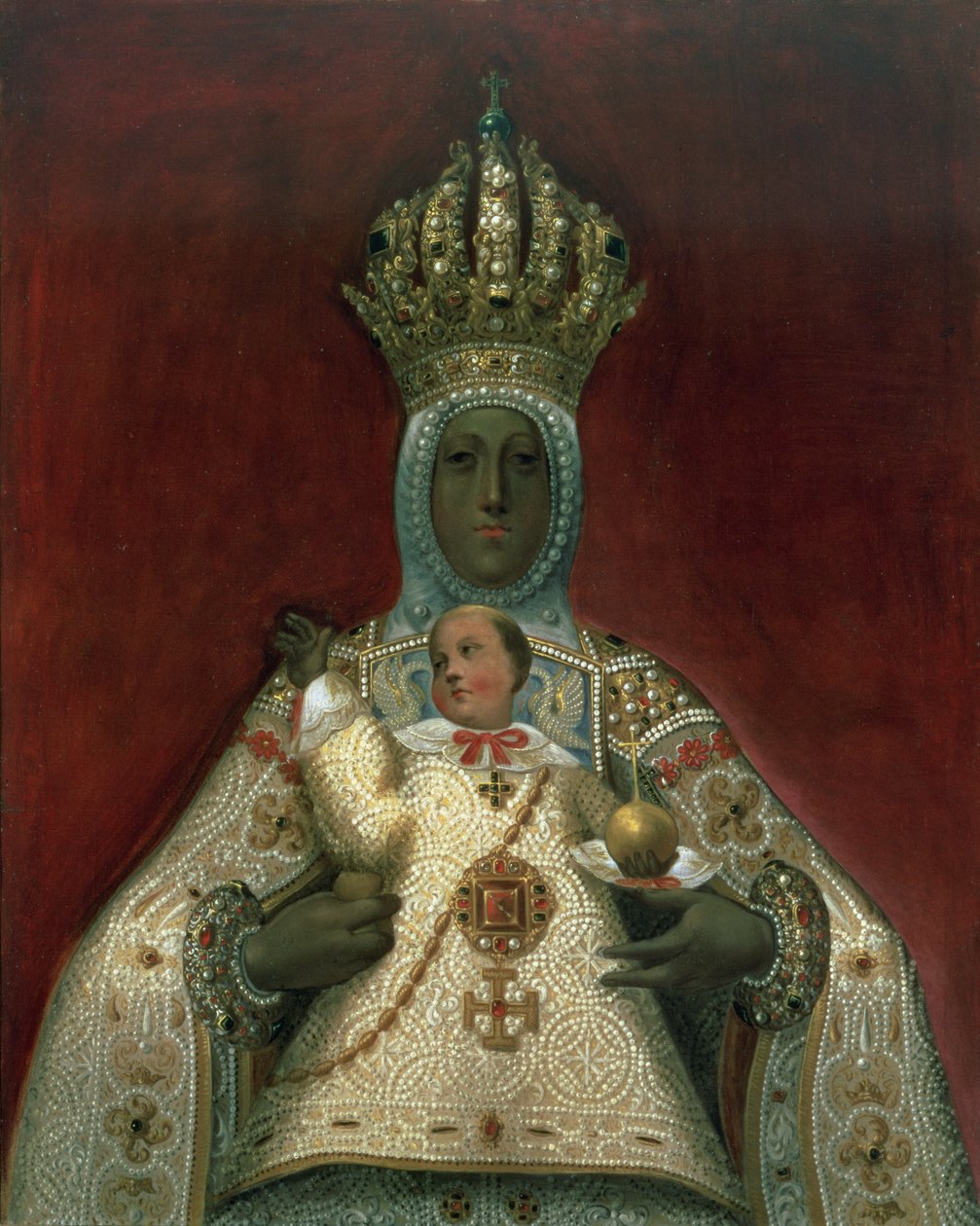 Madonna a dítě od Spanish School