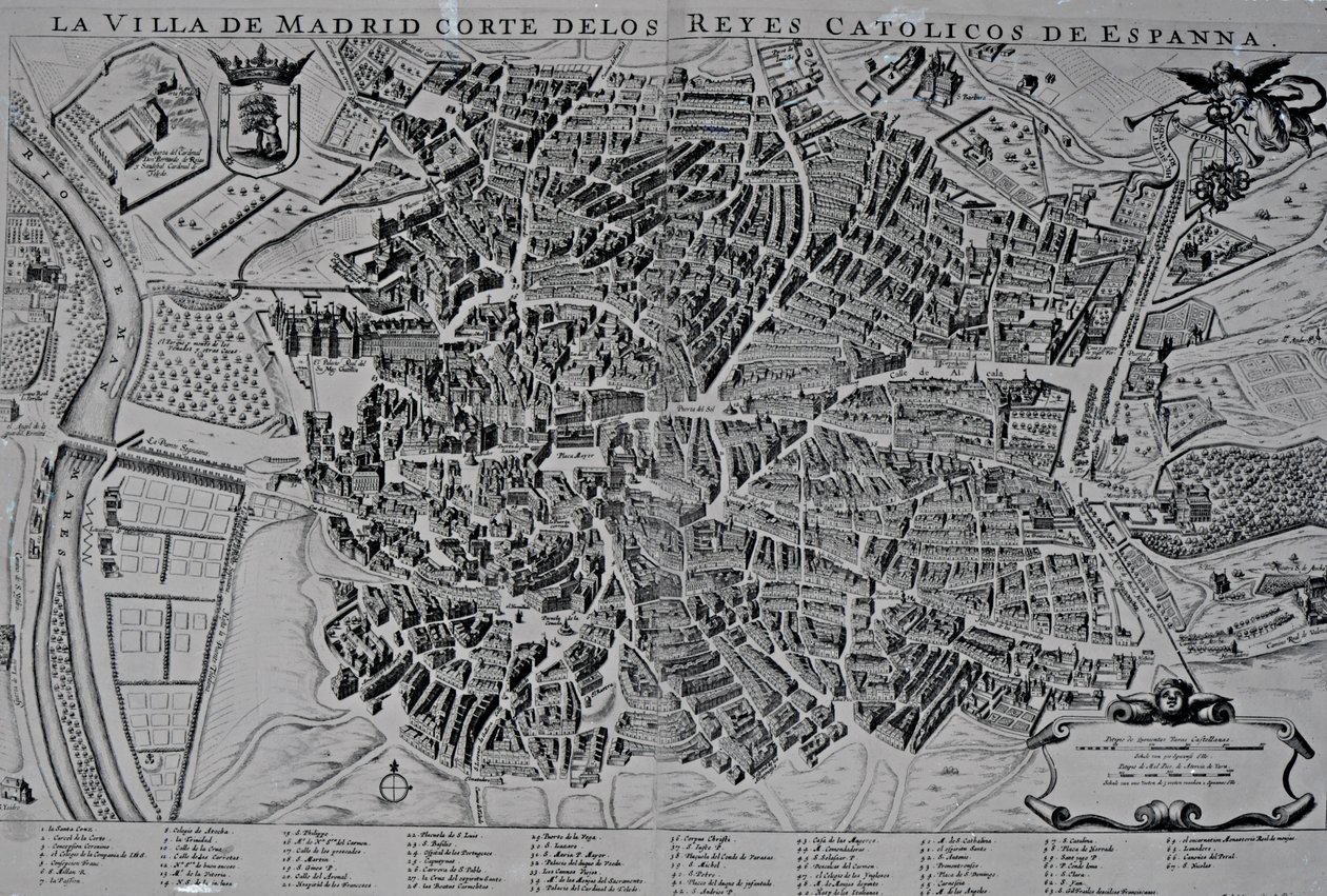 Mapa Madridu od Spanish School