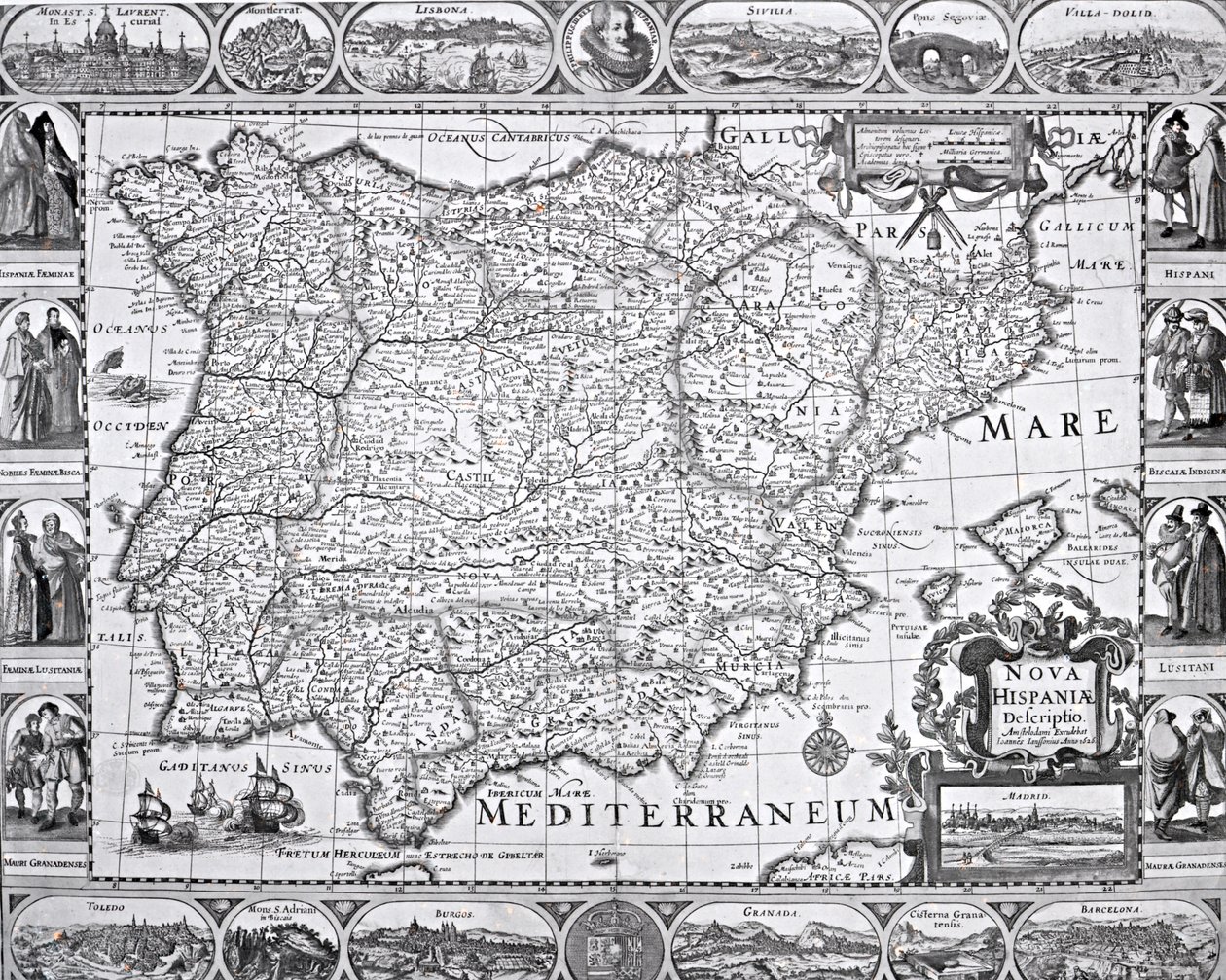 Mapa Španělska od Spanish School