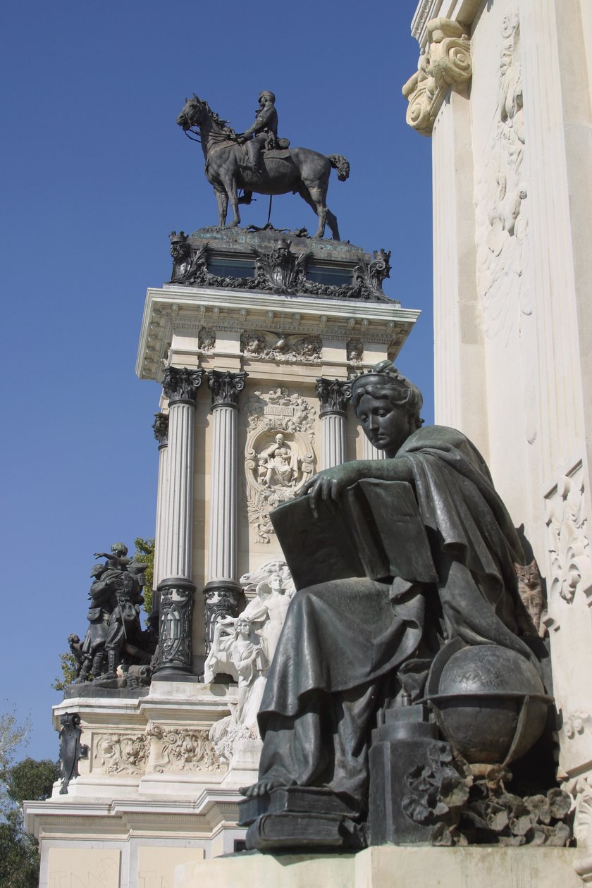 Památník Alfonse XII (1857-85) (bronz a mramor) od Spanish School