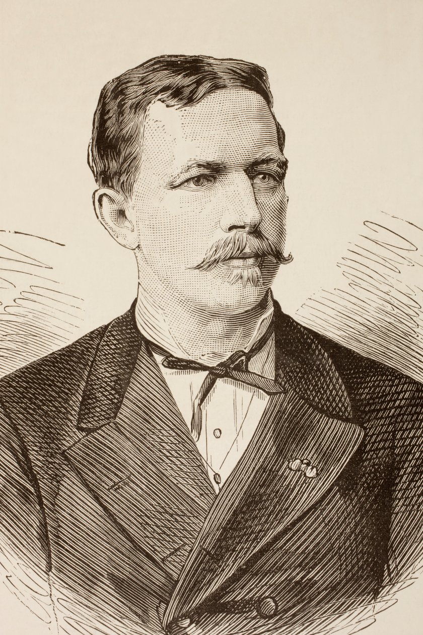 Oscar Lenz, z „La Ilustracion Espanola y Americana“ z roku 1881 od Spanish School