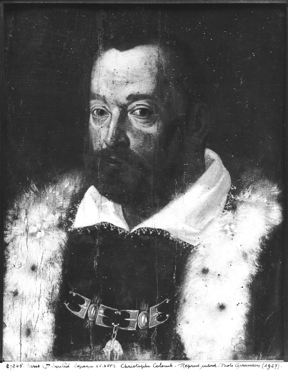 Portrét Kryštofa Kolumba (1450-1506) od Spanish School
