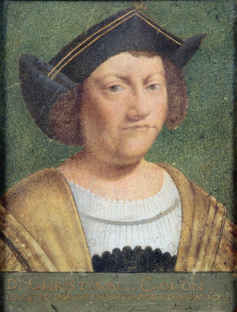 Portrét Kryštofa Kolumba (1451-1506) (vellum) od Spanish School
