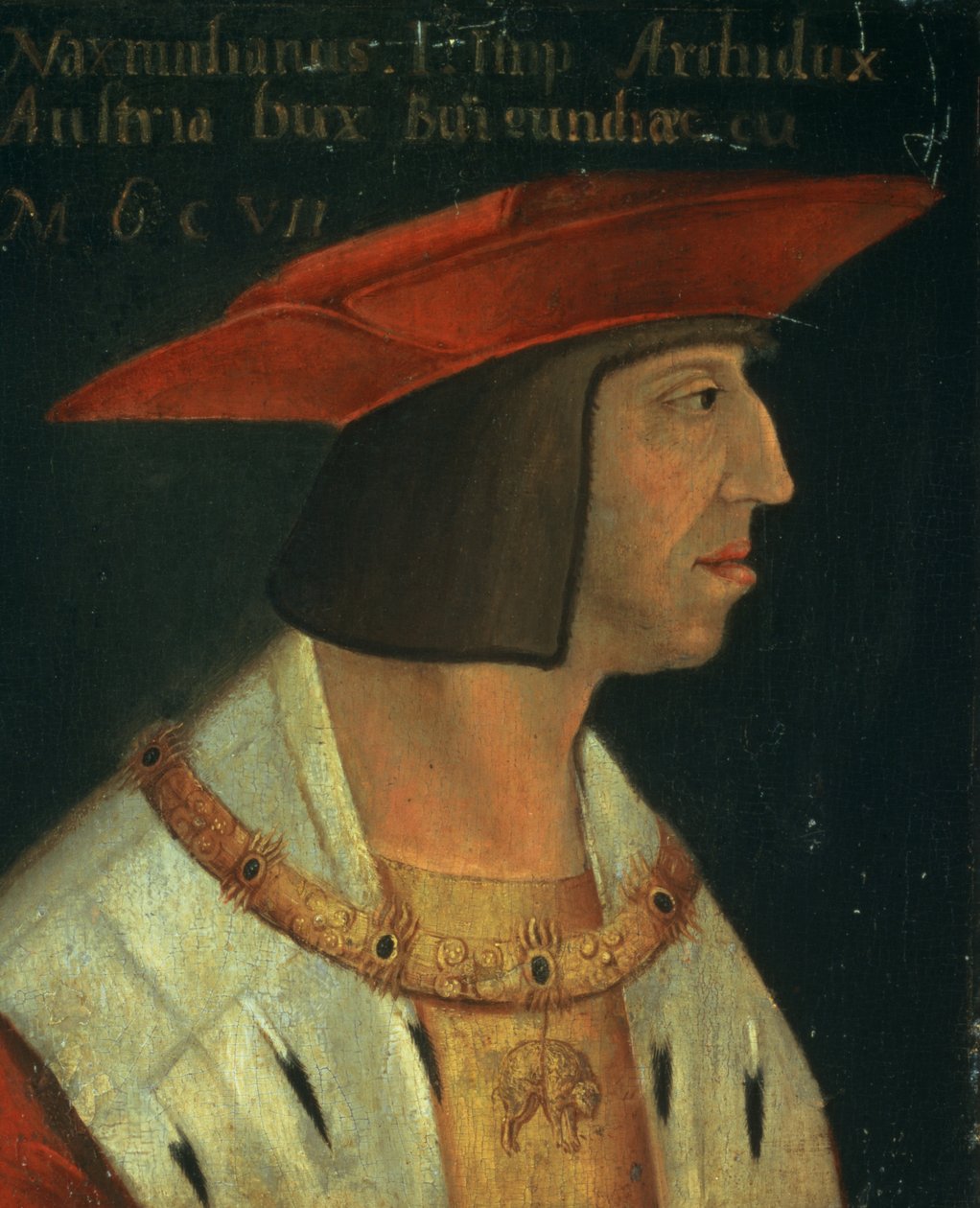 Portrét Maxmiliána I. (1459-1519) od Spanish School