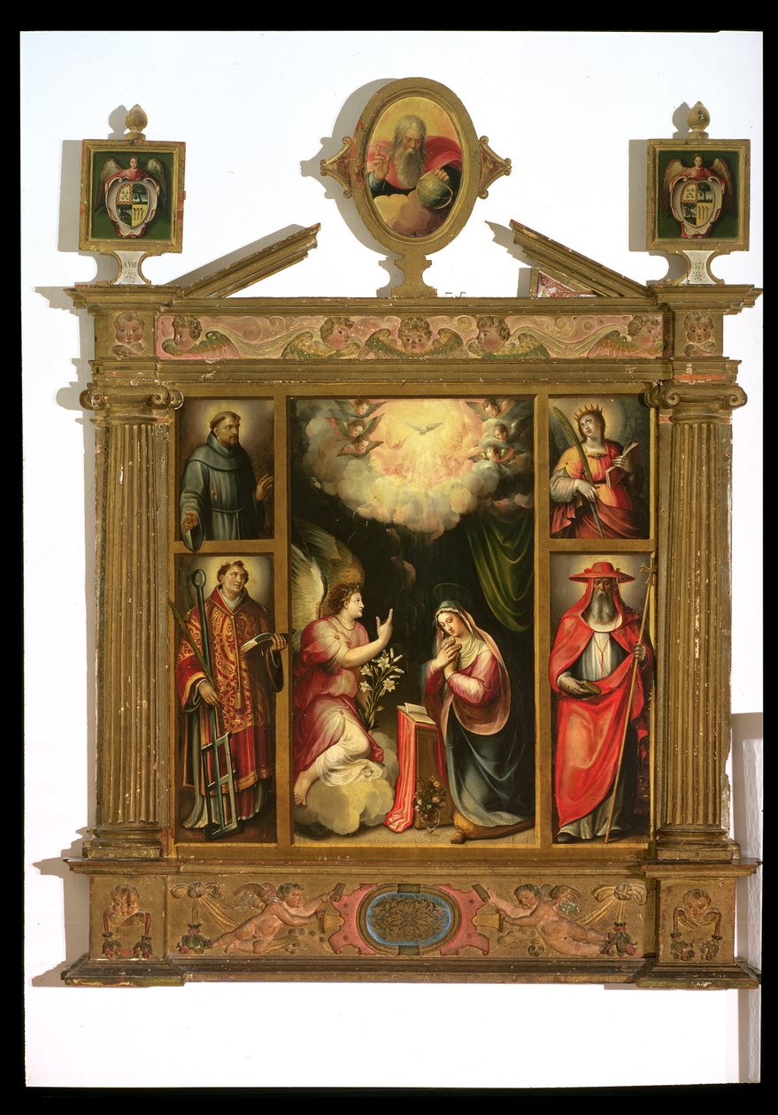 Zvěstování, 1581 (panel) od Spanish School