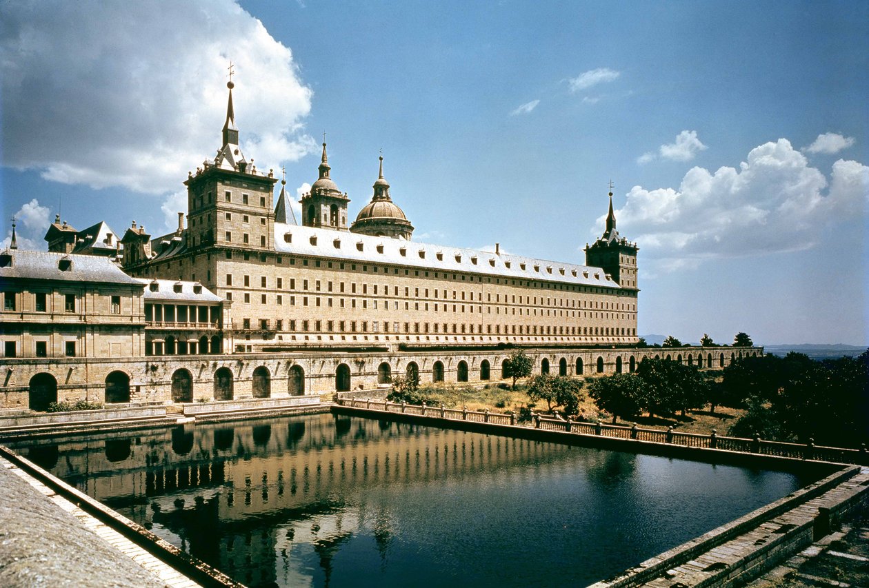 Escorial Monastery, navržený Juan Bautista de Toledo a Juan de Herrera, 1563-84 od Spanish School