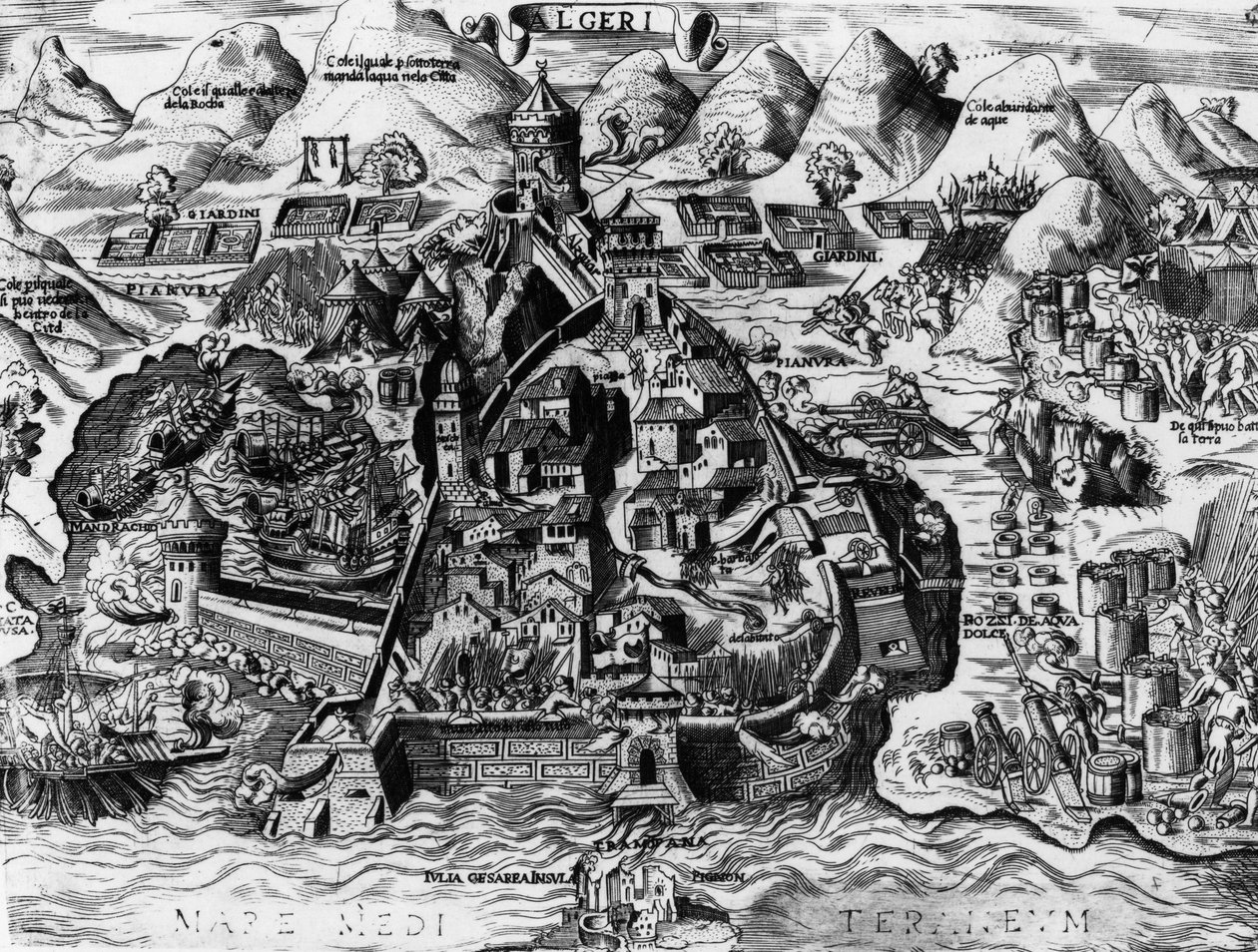 Španělský pokus o dobytí Alžíru, 1541 od Spanish School