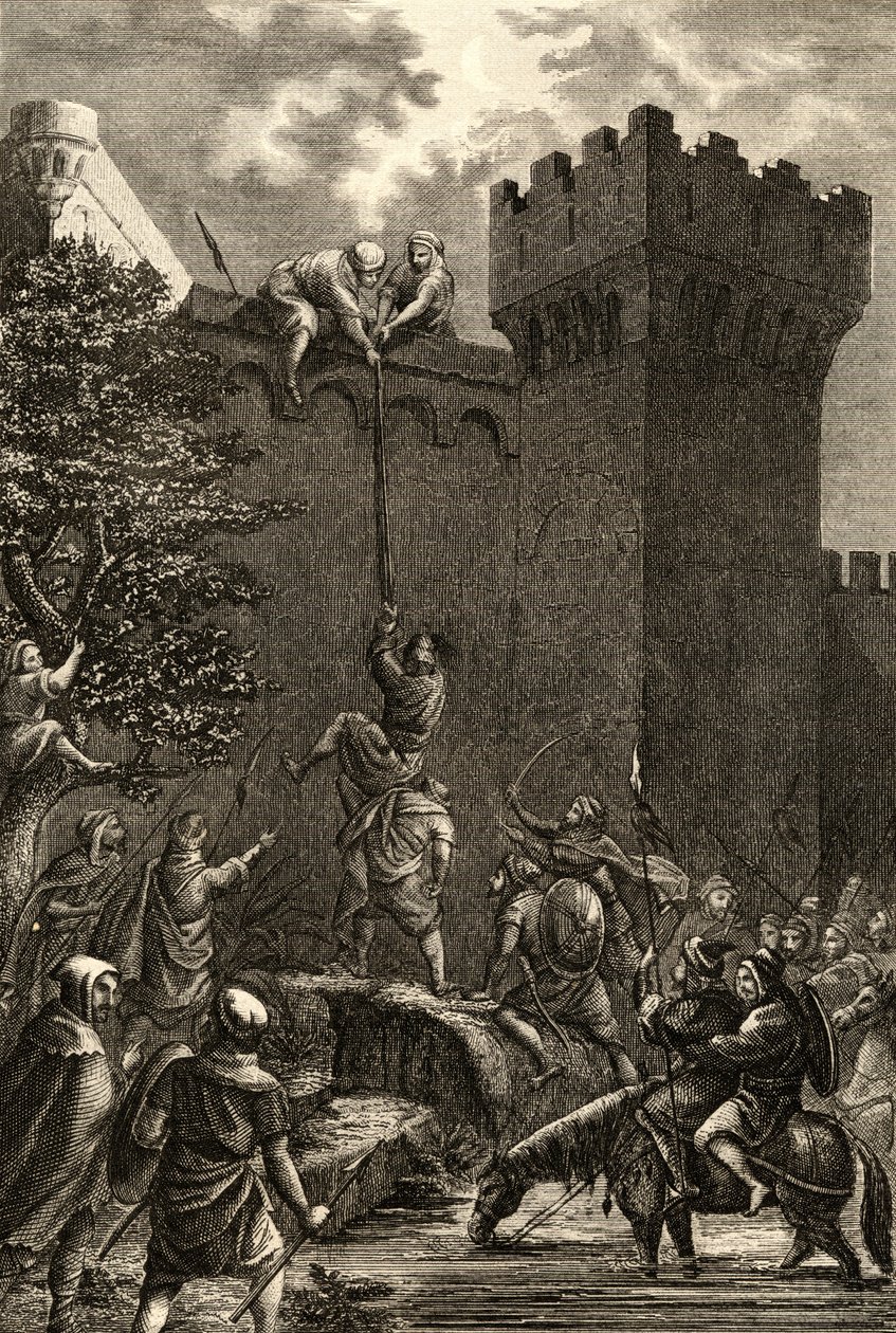 Dobytí Cordoby Araby v roce 712 našeho letopočtu od Spanish School