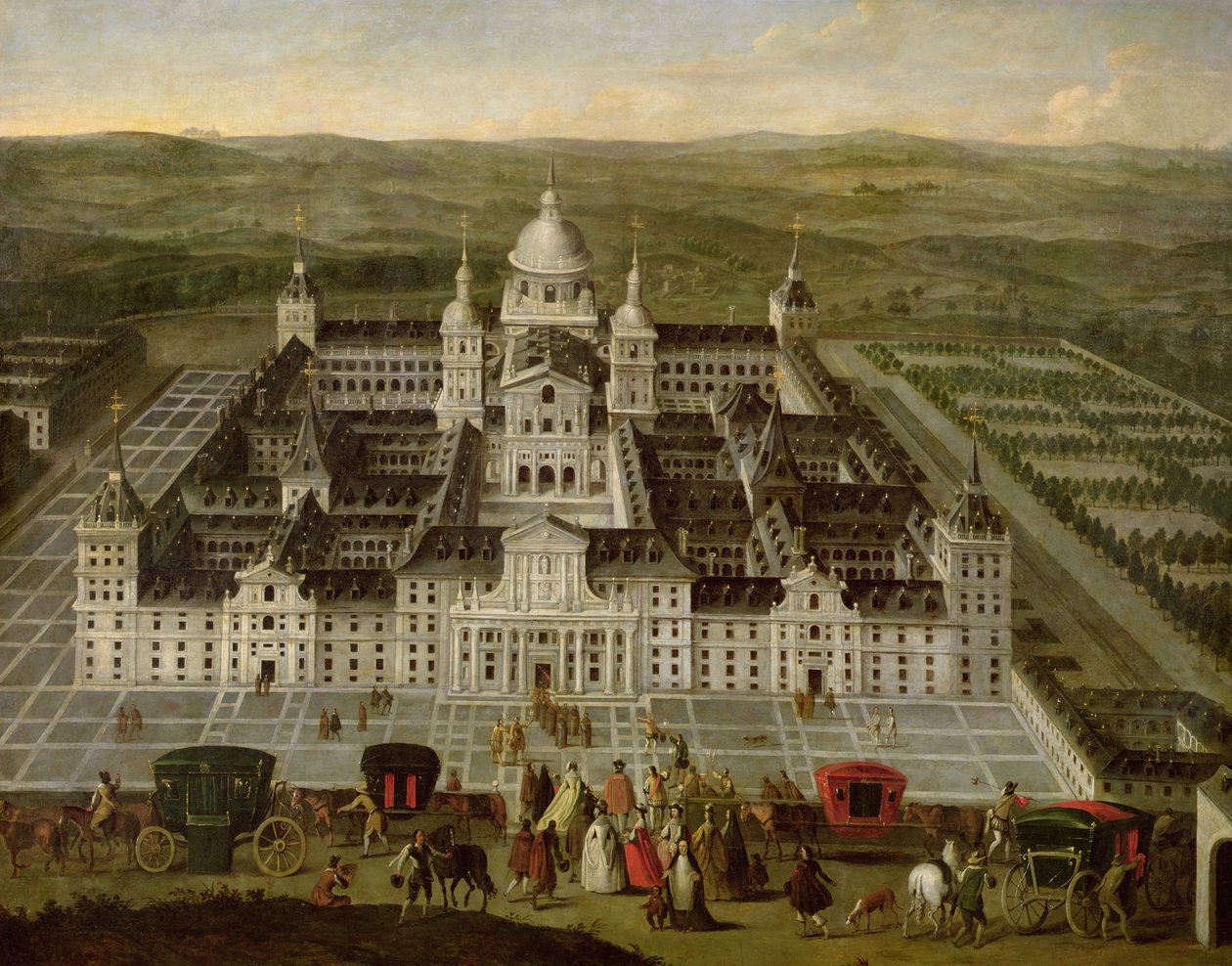 Pohled na El Escorial od Spanish School