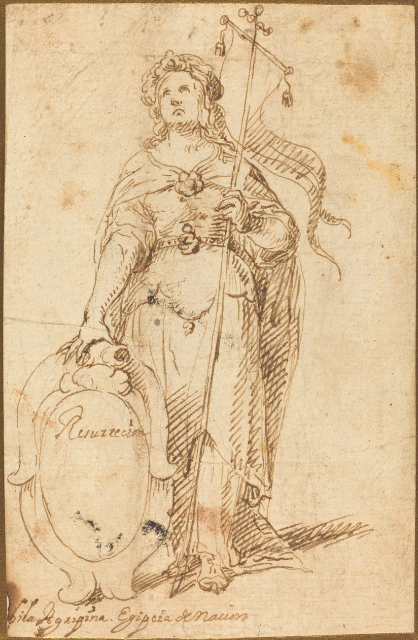 egyptská Sibyla od Spanish 17th Century