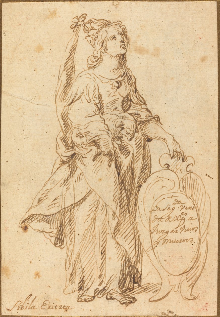 Eritrejská Sibyla od Spanish 17th Century