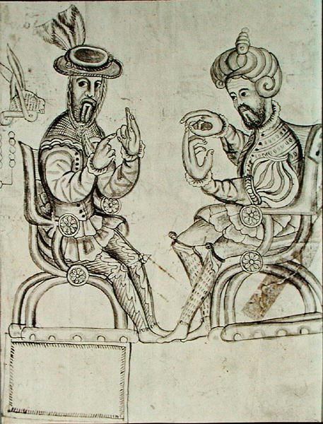 Faksimile kopie stránky Yanhuitlanského kodexu (litografie) od Spanish Colonial (after)