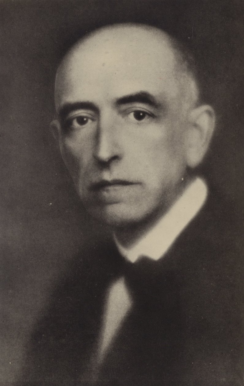 Manuel de Falla, španělský skladatel (1876-1946) (čb fotografie) od Spanish Photographer