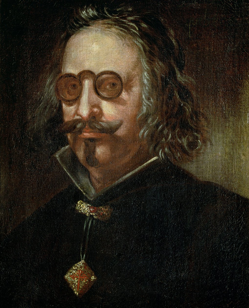 131-0795082 Portrét Francisca de Quevedo y Villegas (1580-1645) (olej na plátně) od Spanish School