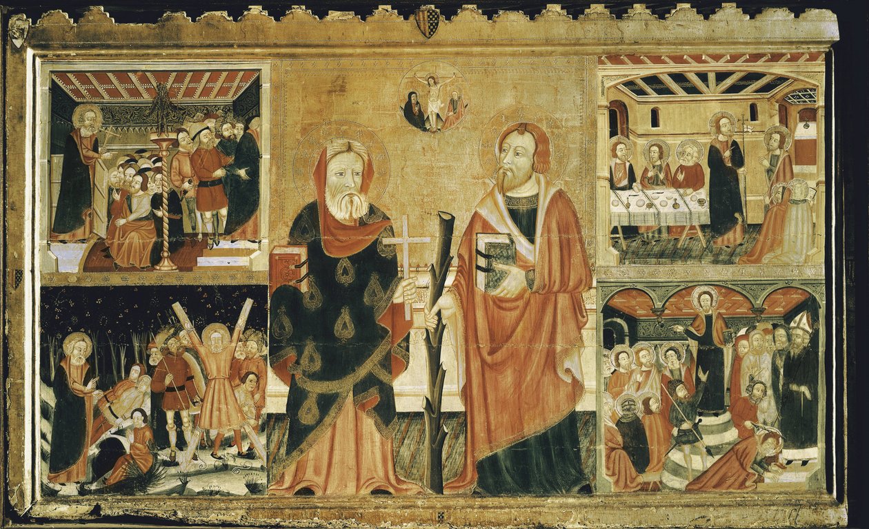 Oltářní obraz San Felipe a Santiaga od Spanish School