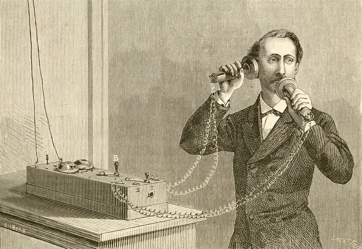 Předčasný telefon. Od El Museo Popular publikoval Madrid od Spanish School