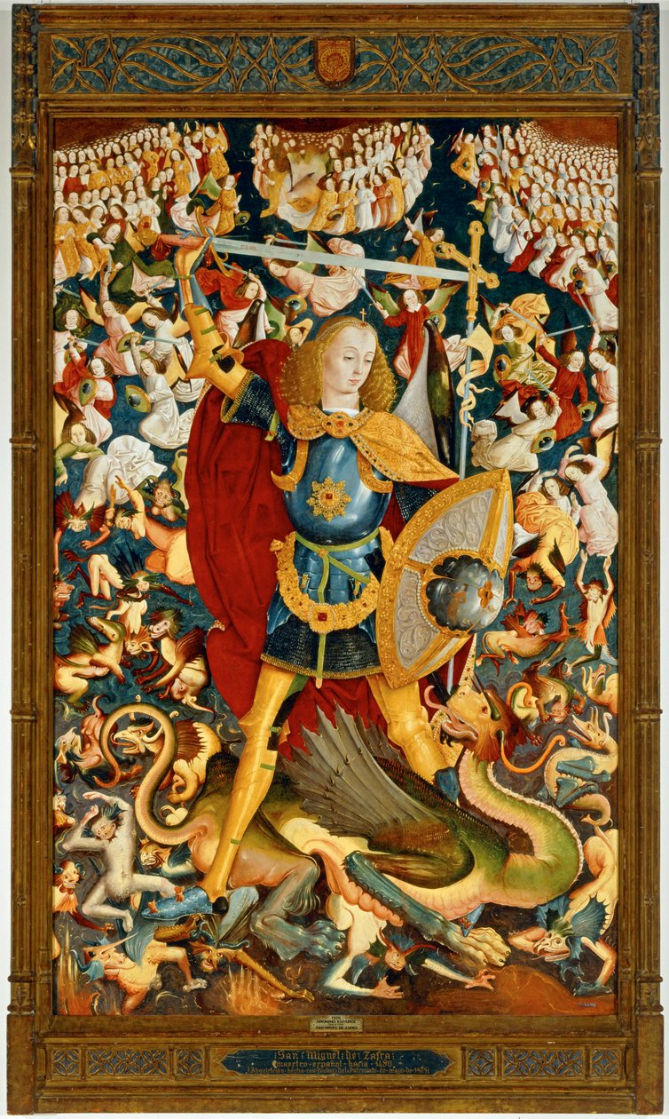 Archanděl svatý Michael ... (malba na plátně) od Spanish School
