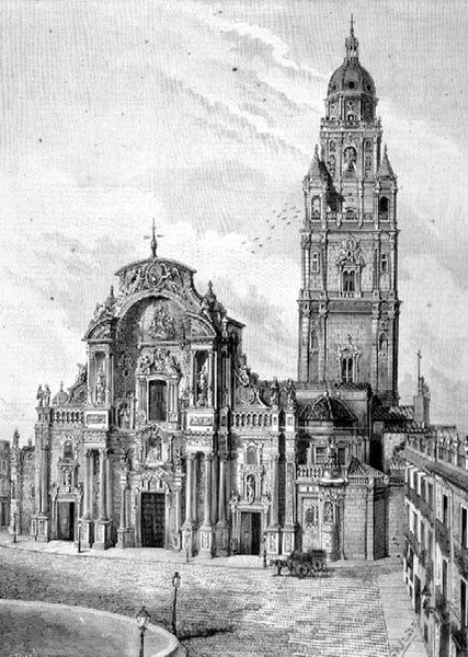 Katedrála Murcia, Španělsko od Spanish School