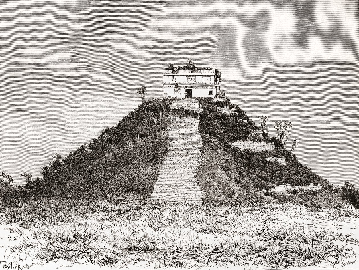 Chichen Itza, Yucatán, Mexiko: El Castillo alias Kukulkanův chrám nebo Kukulkansova pyramida od Spanish School