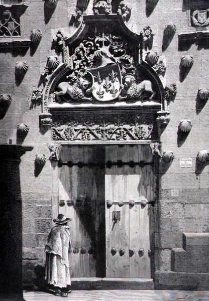 Dveře Casa de las Conchas, Salamanca od Spanish School