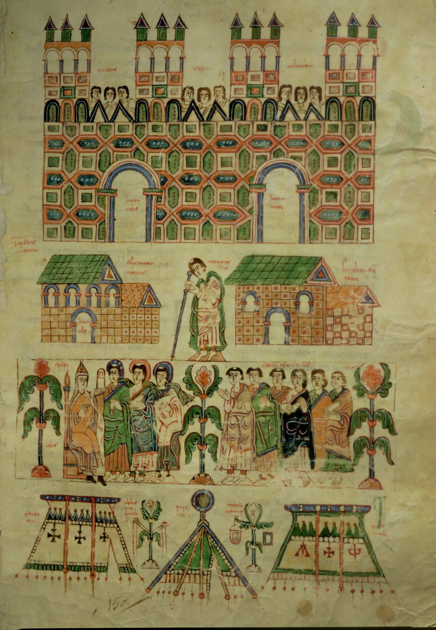 F.142 Toledský koncil, z Abeldas Councilar Codex od Spanish School
