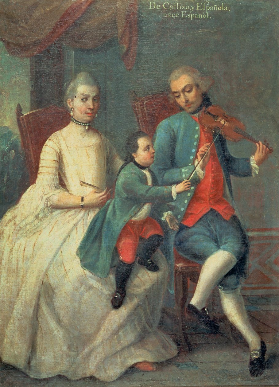 Od Čistokrevného gentlemana a jeho španělské manželky Springs the Young Španěl (olej na plátně) od Spanish School