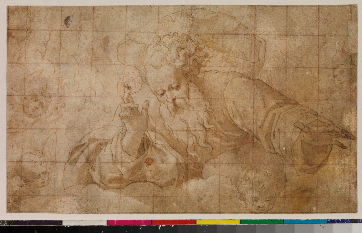 Bůh Otec požehnání, 1675-99 od Spanish School