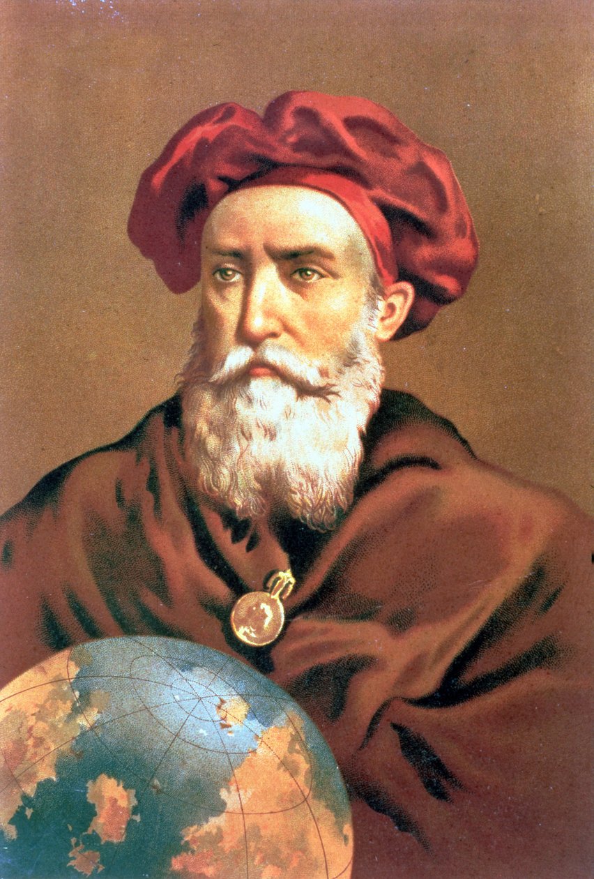 IND 123 0784502/2 Vasco da Gama (asi 1469-1525) portugalský mořeplavec od Spanish School