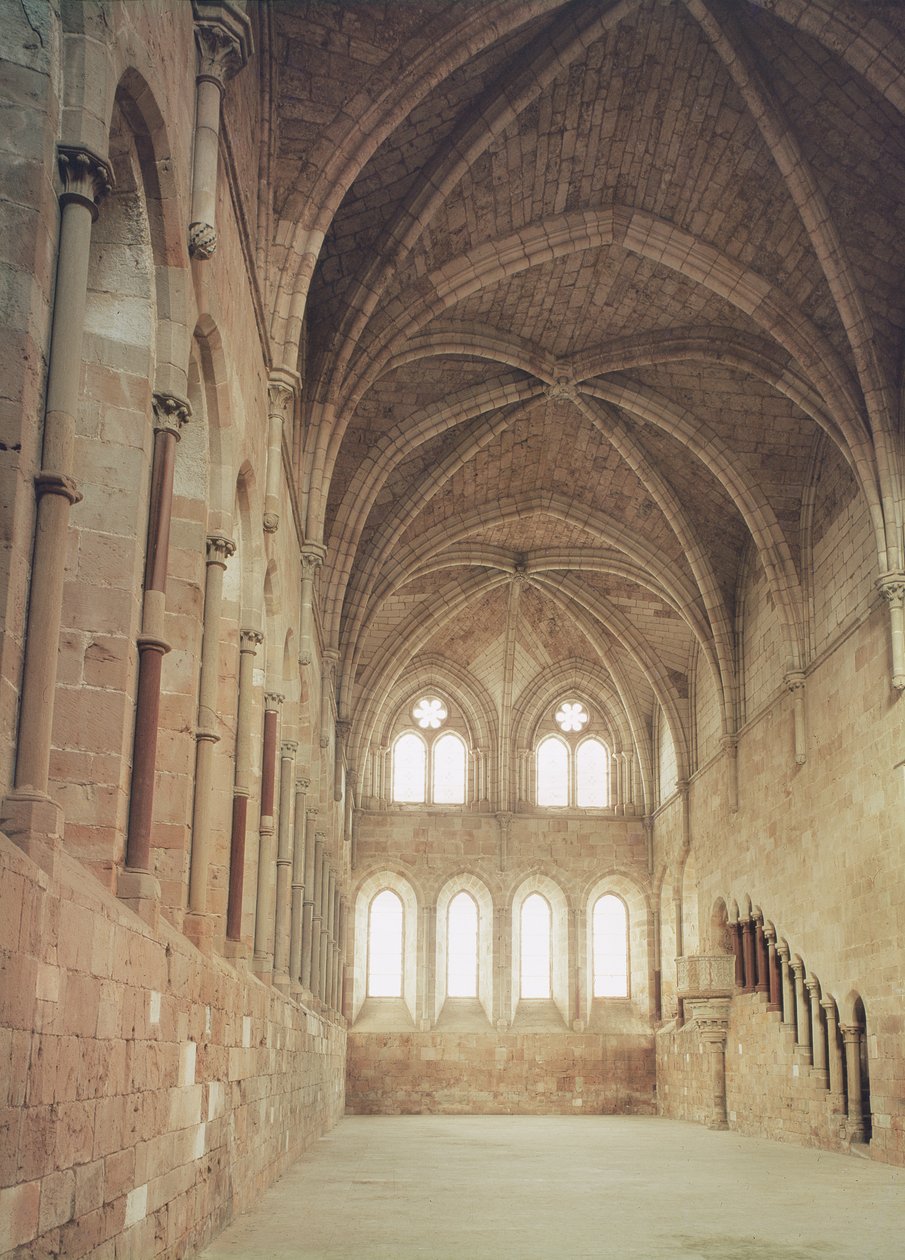 Interiér refektáře kláštera, 1215 od Spanish School
