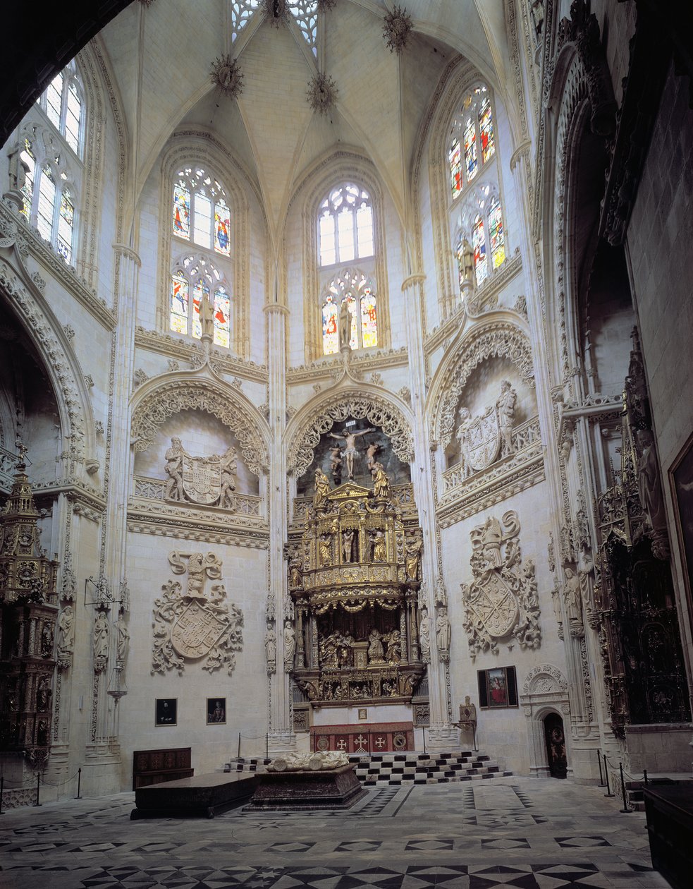 Vnitřní pohled na Capilla del Condestable, konec 15. století od Spanish School