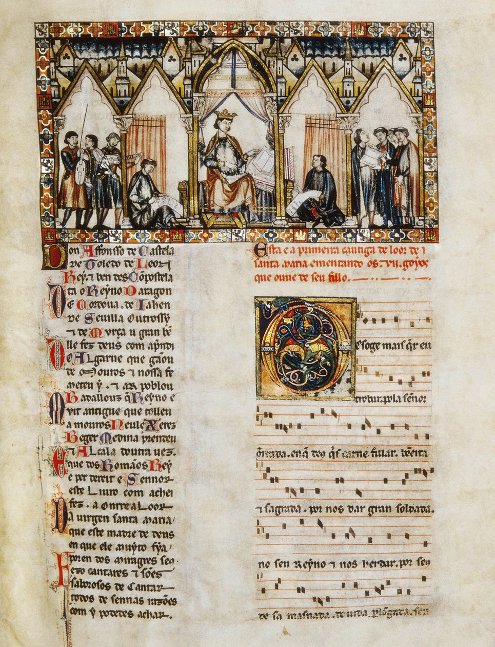 Král Alfonso X od Spanish School