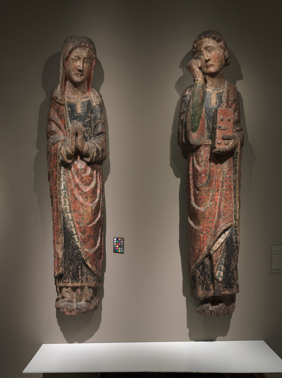 Truchlící svatý Jan a smuteční panna, království Kastilie a Leon, kolem 1250-1275 od Spanish School