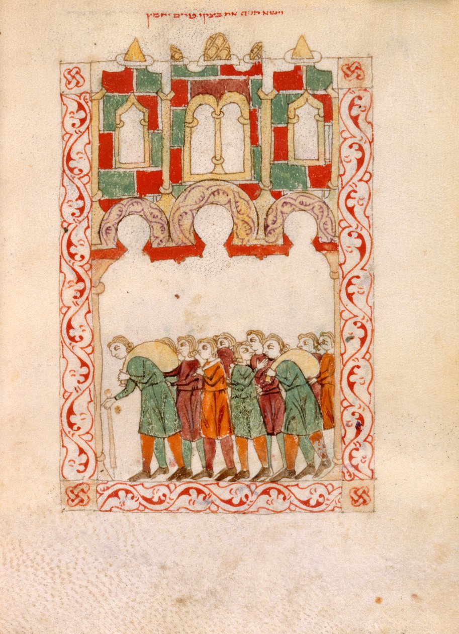 Nebo. 2737, fol.83v Scéna z Exodu, z 