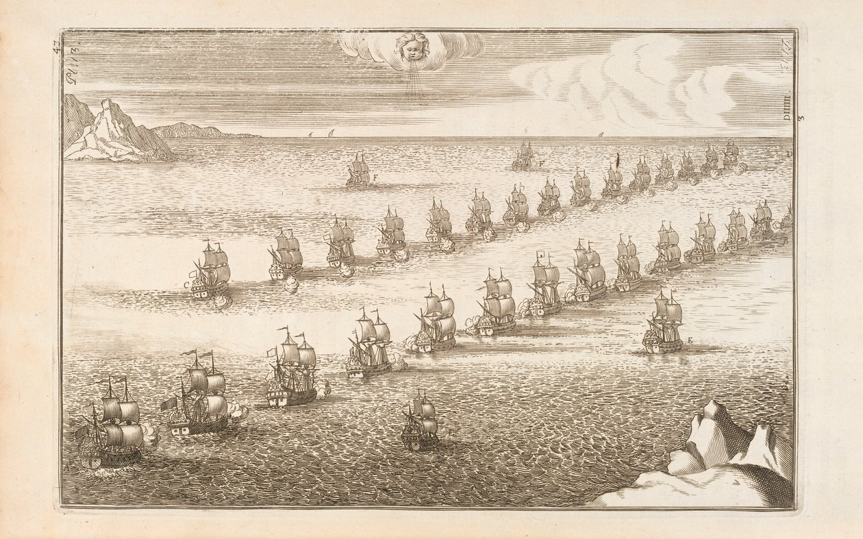 Strana 43 z Umění námořních armád od Paula Hoste, Leon, 1727 od Spanish School