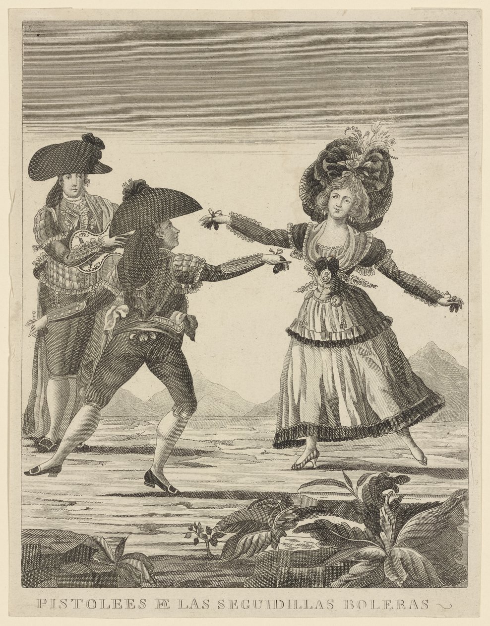 Bowlingové dráhy Guns of the seguidillas, c.1790-99 od Spanish School