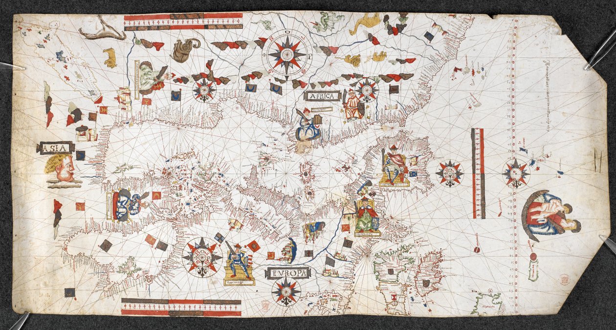 Portolan Chart, Jaume Olives od Spanish School