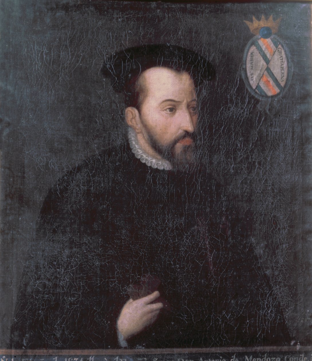 Portrét Antonia de Mendozy, kolem roku 1534 (olej na plátně) od Spanish School