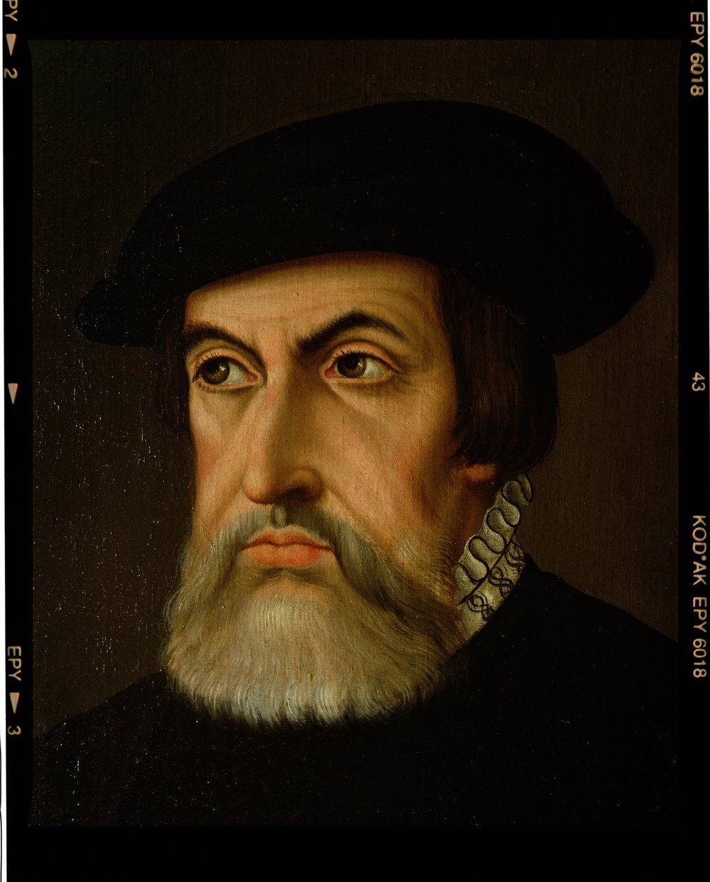 Portrét Hernana Cortese (1485-1547) (olej na plátně) od Spanish School