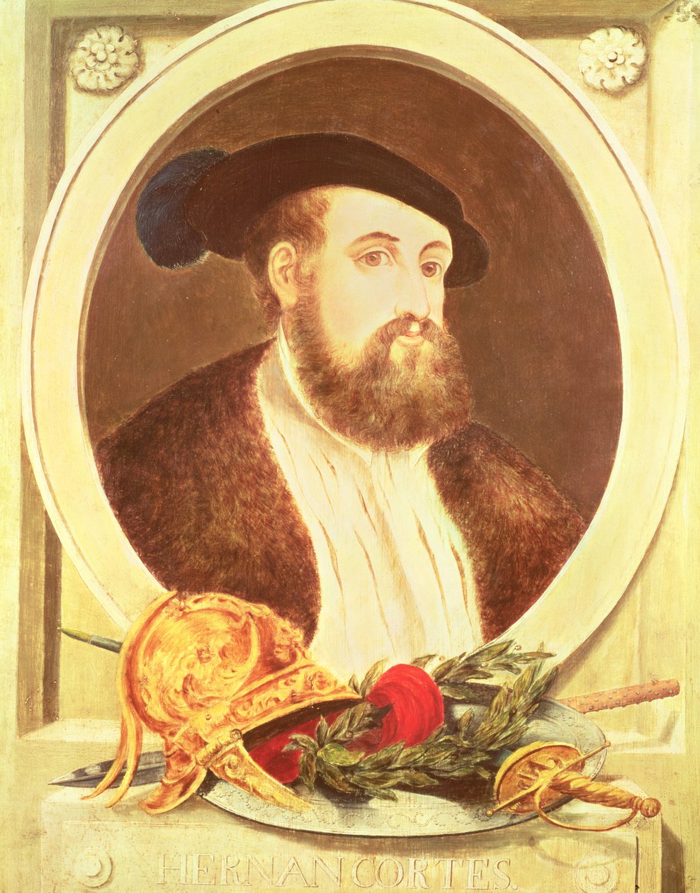 Portrét Hernana Cortése (1485-1547) od Spanish School