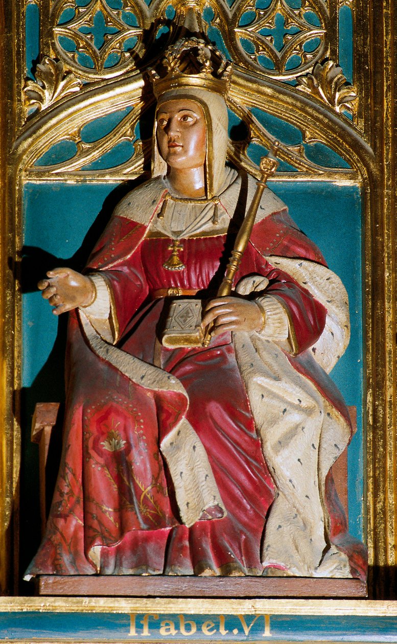 Portrét Isabelly I., zvané katolička (1451-1504) od Spanish School