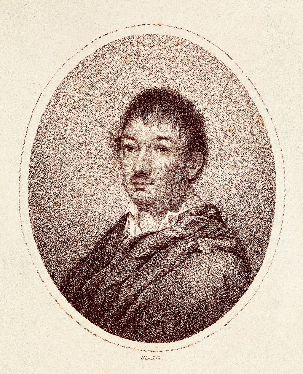Portrét Leandra Fernandeze de Moratina (1760-1828), španělského spisovatele. Rytina 19. století. Národní knihovna v Madridu. od Spanish School